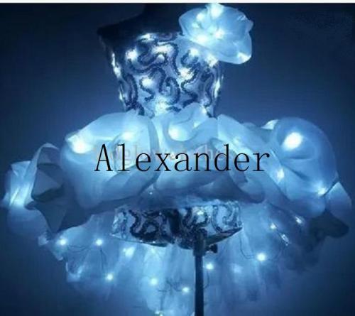 LED Costume Stage Clothes/ Luminous Costume/ /LED Ballet Costume Party/Reception Clothings