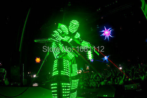 LED robot Costume  / LED Costume /LED Clothing/Light suits/ LED Robot suits/  david guetta robot