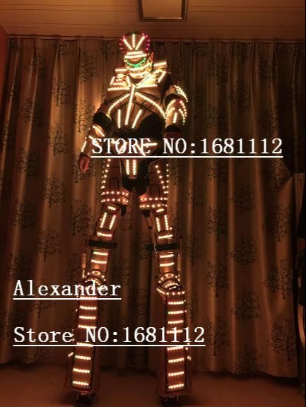 LED Costume Robot Suits /LED Clothing  Light / Luminous Costume/ Alexander Robot Customized Styles For Stage Performances