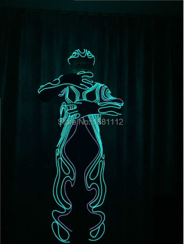 EL / lluminated  EL suit / lluminated  EL /light up dress/luminous costume Picture