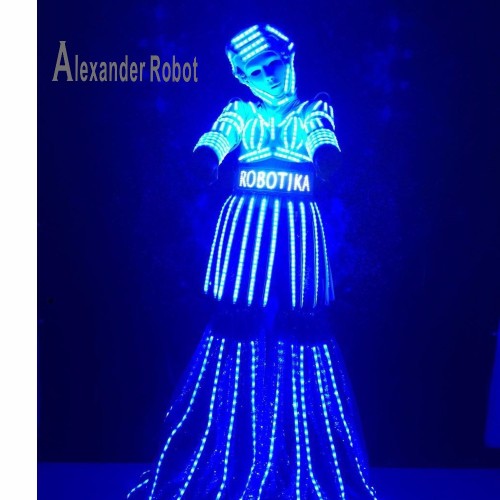 LED robot girl Costume /women LED Clothing / Light suits / LED Robot suits /  david robot /  n robot