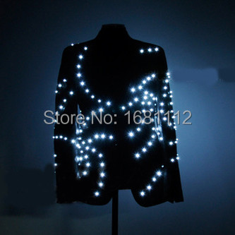 LED Costume /LED Stage clothes/ Luminous costume  suit  l ight