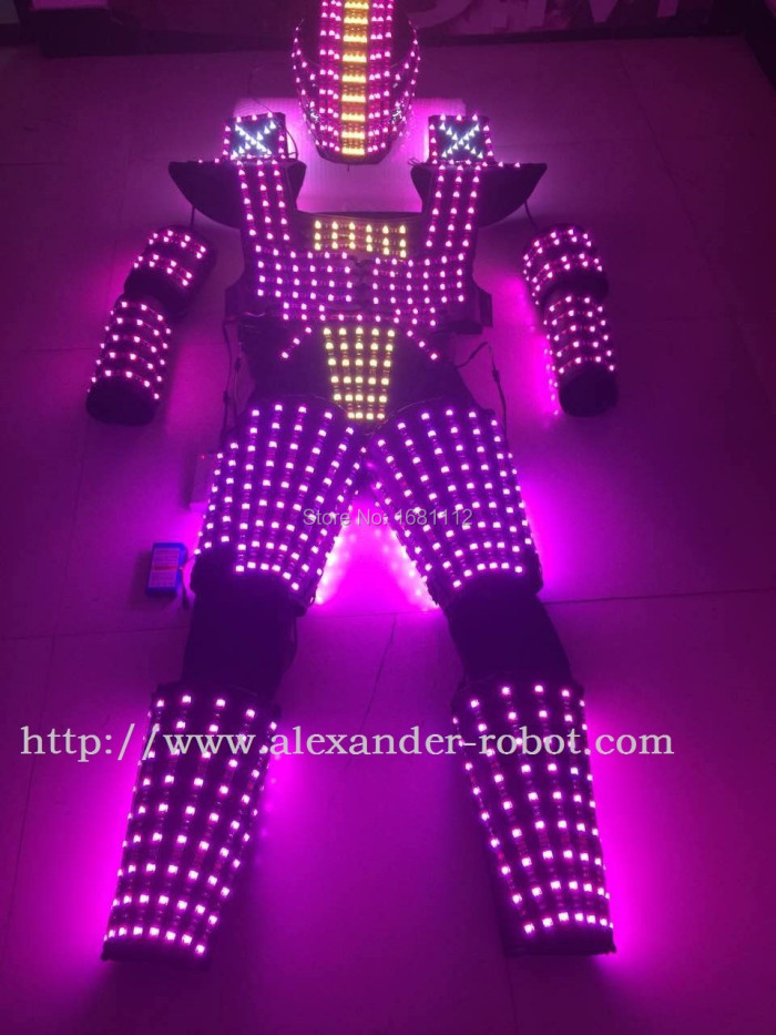 LED robot  Costume /Light suits/ LED Robot suits/ The programming controller sets the helmet