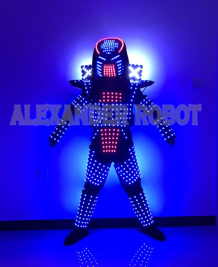 LED Light Robot Costume Clothing Traje De Robot LED Stilts Walker Suit Jacket Event Kryoman Costume
