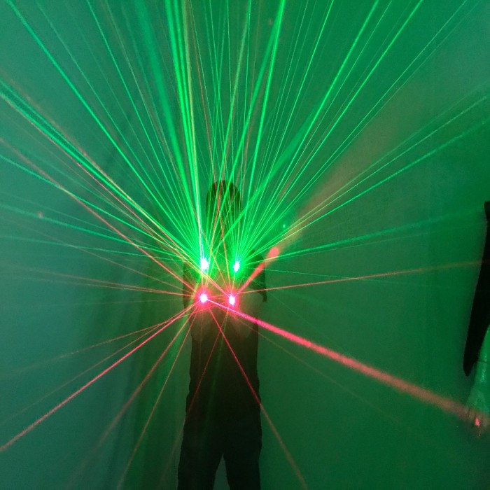 LED Robot Costume Birthday Party Clothes Stilts Wedding  ROBOT SUIT LO2 Gun