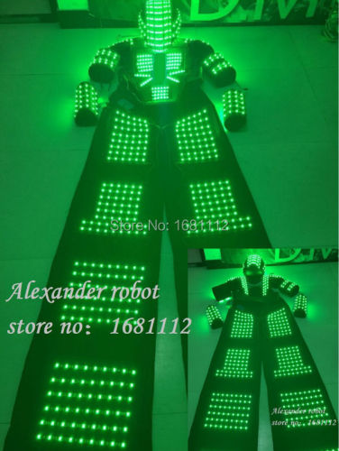 LED robot Costume  / LED Costume /LED Clothing/Light suits/ LED Robot suits/  david guetta robot