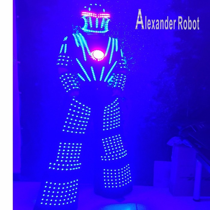 Stilts Walker RGB LED Lights Dancer Costume Colorful Led Robot Men Suit Performance Electronic Music Festival DJ Show Clothes