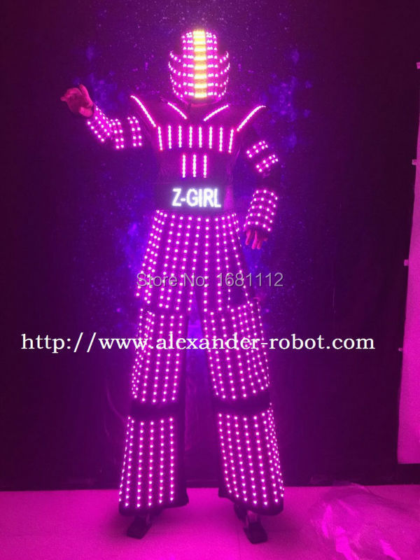 LED Costume  /LED girl Clothing/Light suits/ LED Robot girl suits/ ALEXANDER girl robot