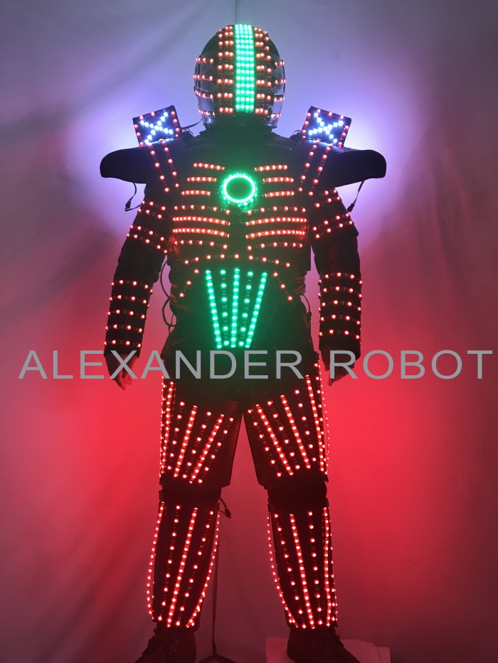 Led Predator Costume Rave Outfit Luminous Suits Clothing Hora Loca Party Abiti Led Robot Costumes