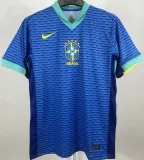 2024/25 Brazil Away Blue Fans Soccer Jersey