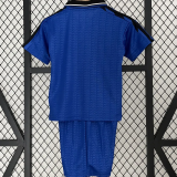 1994 Argentina Retro Away Kids  Soccer Jersey