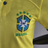 2022/23 Brazil Home Kids Soccer Jersey