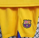 2022/23 Barcelona 4Th Yellow Kids Soccer Jersey