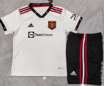 2022/23 Man United Away Kids Soccer Jersey