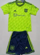 2022/23 Man United Third Green Kids Soccer Jersey
