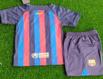 2022/23 Barcelona Home Kids Soccer Jersey