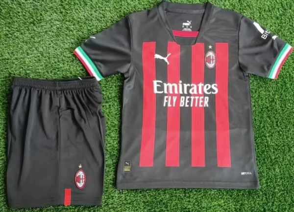 2022/23 AC Home Kids Soccer Jersey