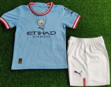 2022/23 Man City Home Kids Soccer Jersey