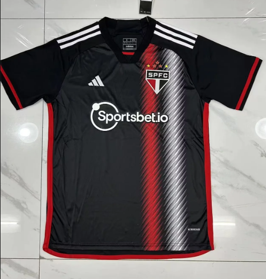 2023/24 Sao Paulo Third Black Fans Soccer Jersey
