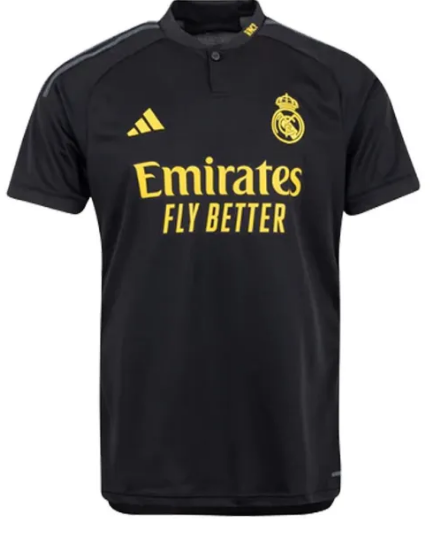 2023/24 RMA 1:1 Quality Third Black Fans Soccer Jersey