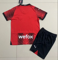 2023/24 AC Milan Home kids Soccer Jersey