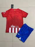 2023/24  Atletico Madrid Away Kids Soccer Jersey