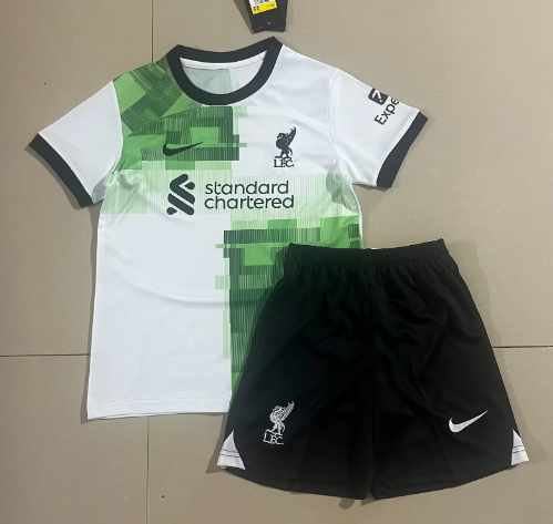 2023/24 Liverpool Away Kids Soccer Jersey