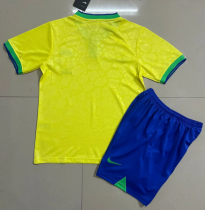 2022/23 Brazil Home Kids Soccer Jersey