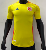 2024/25 Colombia Home Yellow Soccer Jersey Player Version
