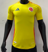 2024/25 Colombia Home Yellow Soccer Jersey Player Version