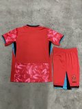 2024/25 South Korea Home Red Kids Soccer Jersey