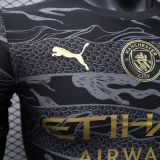 2024/25 Man City Black Edition Soccer Jersey Player Version
