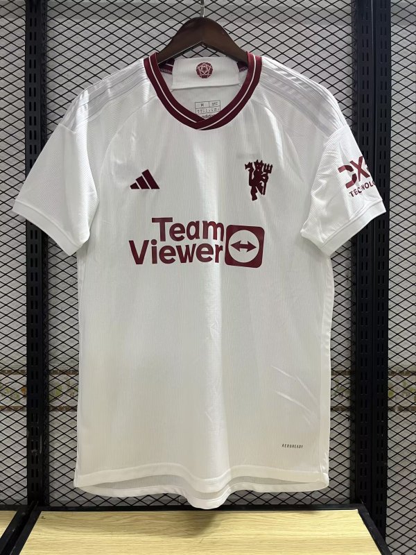 2023/24 Man United Third White Fans Soccer Jersey