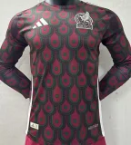 2024/25 Mexico Home Long Sleeve Soccer Jersey Player Version