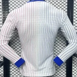 2024/25 France Away Long Sleeve Soccer Jersey Player Version