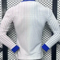 2024/25 France Away Long Sleeve Soccer Jersey Player Version