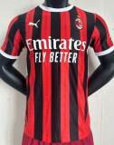 2024/25 AC Milan Home Red Soccer Jersey Player Version
