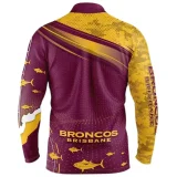 2022/23 Brisbane Broncos Rugby Fishing Jersey