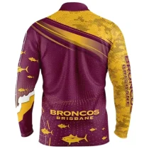 2022/23 Brisbane Broncos Rugby Fishing Jersey