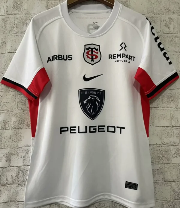 2024/25 Stade Toulousain Away White Rugby Shirt