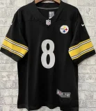 Men's Pittsburgh Steelers Black NFL Jersey PICKETT # 8