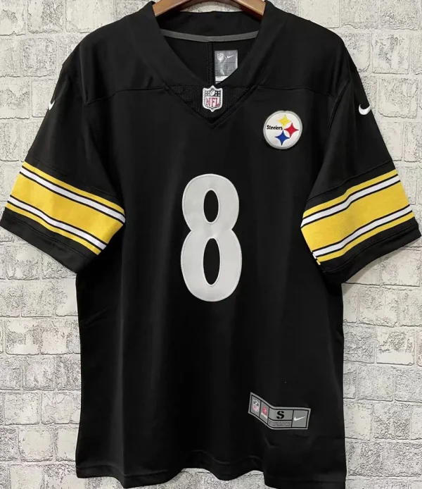 Men's Pittsburgh Steelers Black NFL Jersey PICKETT # 8