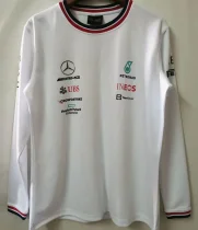 2022 Mercedes AMG Petronas F1 White Long Sleeve Team T-Shirt