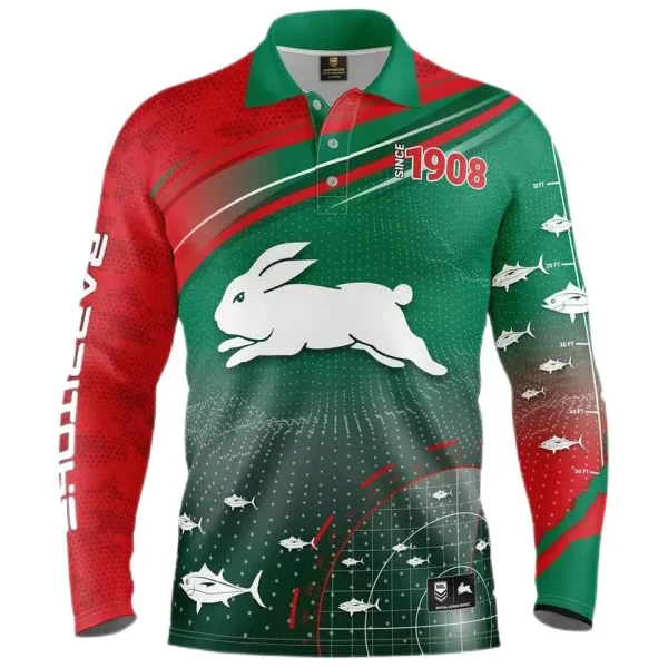 2022/23 South Sydney Rabbitohs Rugby Fishing Jersey