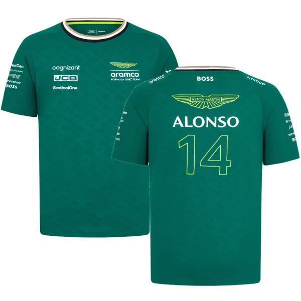 2024 ALONSO #14 Aston Martin F1 Green Team T-Shirt