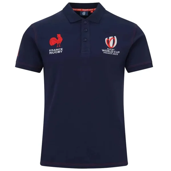 2023 France Home White Rugby T Shirt