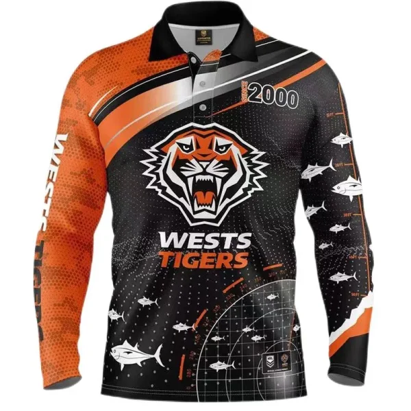 2022/23 Wests Tigers Rugby Fishing Jersey