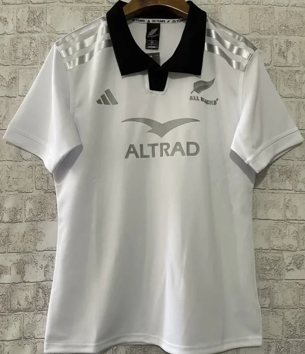 2024/25 All Blacks Away White Rugby Shirt