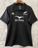 2024 New Zealand Rugby All Blacks Home Black Rugby Shirt