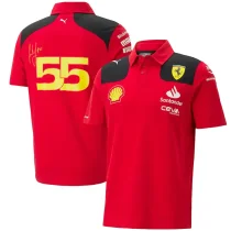 2023 Ferrari F1 55 Red Team POLO T-Shirt
